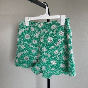 Lost + Wander Zenith Bloom Shorts ( Green Floral Lace High Waist Shorts)